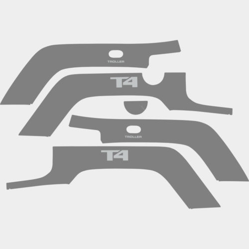 Kit Adesivos Paralamas Cinza Fosco Troller T4 2015